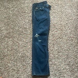 Nash straight silver jeans